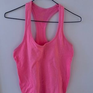 Pink workout tank top